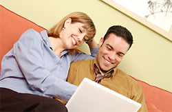 people looking at a computer screen